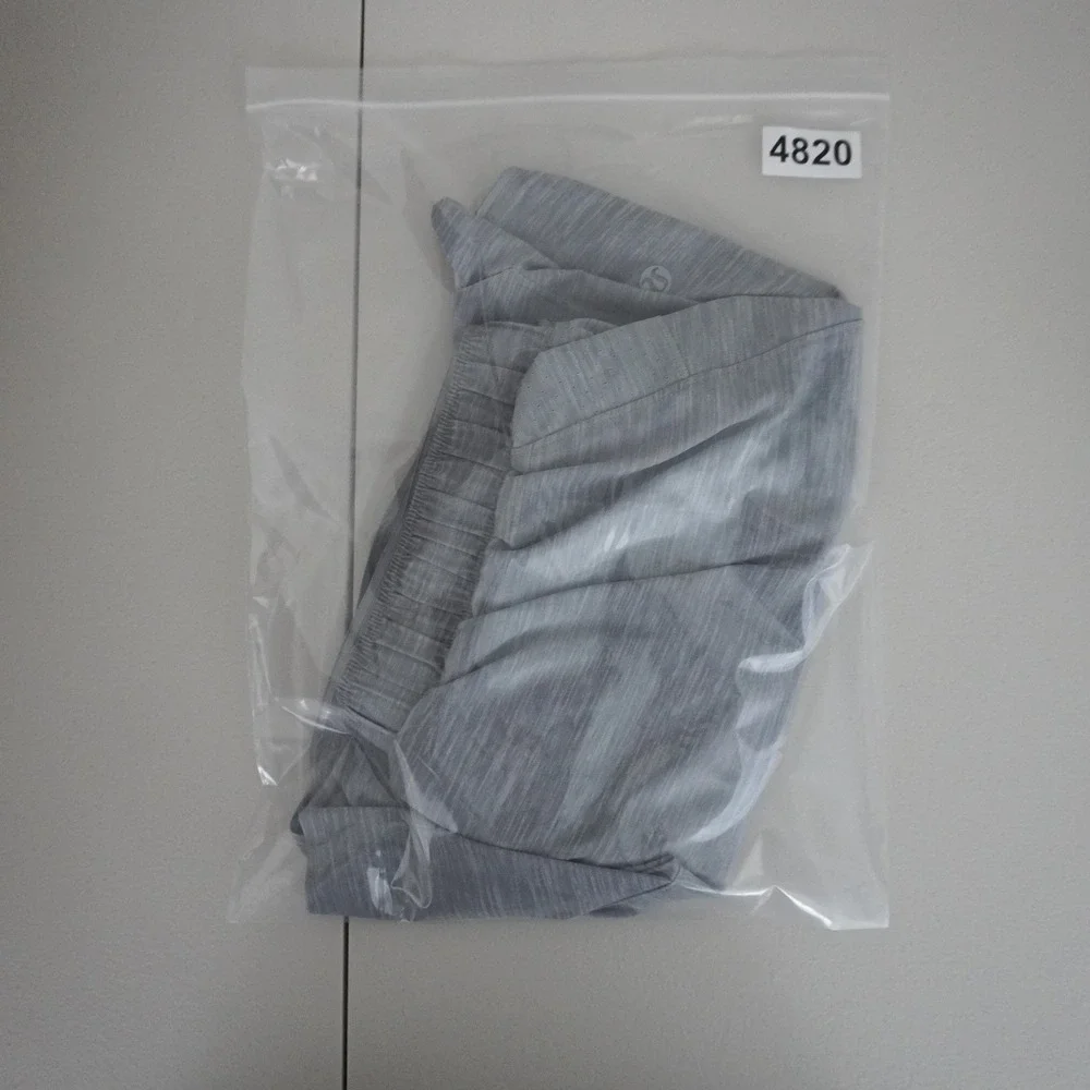 Lululemon On The Fly Athletic Shorts M Gray Space Dye 5